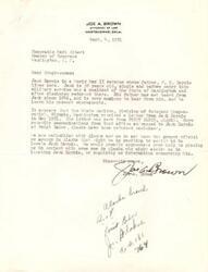 ["Joe A. Brown, an attorney from Hartshorne, Oklahoma, has written to Congressman Carl Albert seeking help in locating a World War II veteran named Jack Haynie, who was last known to be in Point Baker, Alaska. Congressman Albert's office suggests writing to the Governor of Alaska for assistance, and expresses willingness Carl Albert to help further if needed. Congressman Albert assures Mr. Brown that he will assist in any way possible."]