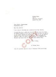 ["Johnny Shoup, a high school student from Williams, Oklahoma, wrote to Congressman Carl Albert in 1951 requesting information about the geological formations in LeFlore County. The document was forwarded to the Director of Geological Survey, who responded with information about the origin of natural features in the county and provided topographic maps and publications. The Director also mentioned the New Madrid earthquake of 1811-1812 and offered to send a report on the earthquake history of the United States."]