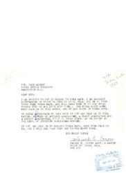 ["Harold E. Cooper, Assistant Scoutmaster of Troop 83 in Hugo, Oklahoma, wrote to Honorable  Carl Albert requesting maps for the Scouts. Carl Albert ordered the maps from the Geological Survey and had them sent to Cooper. Albert offered further assistance if needed. Cooper received the maps and thanked Albert for his help."]