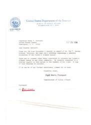 ["The Bureau of Indian Affairs has no plans to relocate their Ardmore Agency despite inquiries from Mr. Roy T. Ussery. The Commissioner of Indian Affairs, Morris Thompson, responded to inquiries from Senator Bartlett and Carl Albert of the House confirming this. Carl Albert thanked the Commissioner for keeping him informed on the matter."]