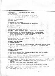 ["Jane Shaw, a resident of the Sac and Fox Reservation in Oklahoma, provides information in an affidavit regarding the marriage and children of John Nawashe and Susan Nawashe. She confirms that John Nawashe had two children with Susan Nawashe, Emma and William, and had a previous wife named Kahtawquah before marrying Susan. Susan had a son from a previous marriage named Pawthok, who died before her. Jane Shaw also states that she does not know the parentage of John Nawashe and Susan Nawashe, and that she has no interest in their estates. The affidavit was sworn in October 1913."]