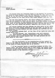 ["Susan Nahashe, a Sac and Fox Allottee, died in 1901. She had two marriages and two children from her second marriage, William Nahashe and Emma Nahashe. At the time of her death, her children were her sole heirs. The law applicable to the distribution of her estate states that if the decedent leaves no surviving spouse but leaves issue, the estate goes to the children in equal shares. The estate records show the disposition of her lands and the heirs entitled to her estate."]