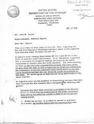 ["The document discusses the distribution of judgment funds to the Sac and Fox Indians of Oklahoma and clarifies the criteria for individuals to receive per capita payments. It also outlines the process for disenrolling individuals who were enrolled in the tribe through error or fraud. Additionally, it mentions that tribes often do not attempt to recover funds received by disenrolled individuals."]