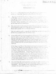 ["The document outlines the procedures for reviewing and determining the degree of Indian blood for Sac & Fox allottees or their descendants. It involves a review board of tribal elders, completion of cards with genealogy and blood information, and contacting individuals if their blood degree differs from previous rolls. Allottees can appeal the determination to the Area Director with additional evidence to support their case."]