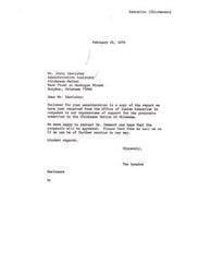["The letter is informing Mr. Imotichey that a report has been received from the Office of Indian Education regarding support for proposals submitted by the Chickasaw Nation of Oklahoma. The sender offers further assistance and expresses hope that the proposals will be approved."]