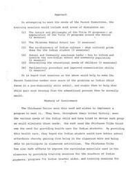["The Chickasaw Nation is implementing a program to address the needs of Indian children in predominantly white schools. Training sessions will cover topics such as Title IV programs, Oklahoma Public School Law, Indian culture, and educational needs. The goal is to increase awareness of the challenges faced by Indian children and help them succeed in the educational process. The Chickasaw Tribe has a history of addressing the needs of Indian children, including providing health care and improving curriculum materials."]
