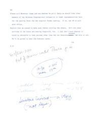 ["The document is about contacting Governor James to see if other members of the Oklahoma Congressional delegation should be invited to a meeting about the Ada hospital. It mentions that other sections of the state are also wanting hospitals and asks for clarity on whether additional persons should be invited. The Governor's decision will guide the invitation process."]
