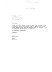 ["The Speaker is informing Mr. Hugh Warren S that Ada has been confirmed as the site for a proposed health facility by the Indian Health Service. The Speaker sends their good wishes along with the confirmation."]