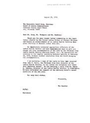 ["The document is thanking the recipients for their comments on the establishment of an Indian Health Services facility in Shawnee rather than Ada. It states that the site recommendation for Ada will not be changed and reiterates support for the Ada site. The document also mentions contacting officials of the Indian Health Service and awaiting a reply from the Director of the Indian Health Service in Washington."]