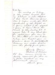 ["The letter is written on behalf of an Indian hospital in Oklahoma, expressing gratitude for any efforts made to expedite the construction of the hospital. The writer mentions a meeting with Governor James about the construction timeline but has not heard the outcome. They emphasize the importance of keeping the hospital in Sulphur open for the indigenous community. An answer to the letter is requested."]