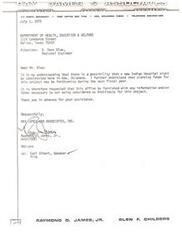 ["Ray James and Associates, Inc. is requesting information and forms to be considered as Architects for a possible new Indian Hospital construction project in Ada, Oklahoma. They are seeking planning funds for the project in the next fiscal year."]