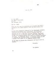 ["The letter is a response to Mr. Ray James expressing interest in the Indian hospital proposed for Ada. It provides information on how architectural and engineering services for the facility will be selected and directs Mr. James to contact Mr. D. Dean Blue for assistance. The letter concludes by offering assistance and thanking Mr. James for his interest."]