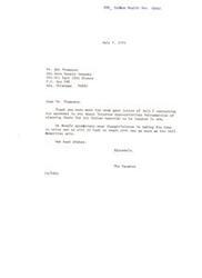 ["The document is a thank you to Mr. Bob Thompson for his letter concerning the approval of planning funds for an Indian hospital in Ada. The sender expresses appreciation for Mr. Thompson's support and indicates they will be in touch once the full Committee acts."]