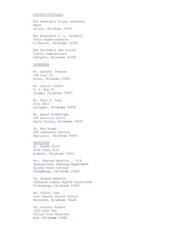 ["The document provides a list of elected officials, consumers, and providers in various locations in Oklahoma. It includes names, addresses, and positions of individuals such as the Mayor of Durant, State Representative, County Commissioner, healthcare professionals, and consumers."]