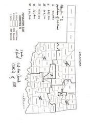 ["The document lists the names of various counties in Oklahoma and their populations. There are a total of 77 counties, with a population of 2.6 million. The document also mentions the presence of metro areas, special purpose districts, health service delivery systems, and other organizations within the state."]