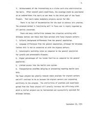 ["The document discusses the reimbursement of intermediaries for healthcare claims, particularly focusing on the successful implementation of a program in Texas for migrant workers. It highlights the cultural, linguistic, and economic challenges faced by both migrant workers and Oklahoma Indians in accessing healthcare, and suggests that the Texas program could serve as a model for addressing these issues in Oklahoma."]