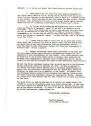 ["The document discusses issues with Leroy Cobble not following specifications for septic tank installations as required by the Indian Health Service. J.E. Oliver threatened to inform politicians and Indian leaders about the misuse of taxpayers' money if action was not taken against Cobble. Mahooty asked Oliver to keep in touch and provided information about bidding on septic tanks. Other unrelated information was discussed during the meeting. Mahooty informed that they would meet Oliver again at a Chickasaw Housing Authority meeting to clarify the role of the Indian Health Service in enforcing specifications. The report is submitted for accuracy and any further discussions can be arranged."]