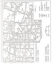 ["The document lists various locations in Oklahoma along with their elevations and other details. It also includes symbols indicating higher education facilities, highways, and health service areas in the region."]