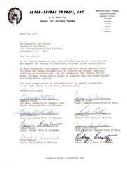 ["The Inter-Tribal Council, Inc., representing eight tribes in Miami, Oklahoma, is requesting funding for the Miami Indian Health Clinic from Speaker of the House Carl Albert. They are urging him to support the funding request before the House and Senate Subcommittees on Interior and Related Agencies. The council emphasizes the importance of prompt action on this matter for the benefit of all tribes in the area."]