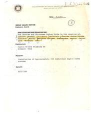 ["The Indian Health Service has awarded a contract to Curtin Willis Plumbing Co. for the installation of approximately 155 individual septic tank systems for the Choctaw and Chickasaw Indian Tribe in various counties in Oklahoma. The contract amount is $133,250."]