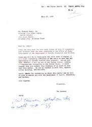 ["Carl Albert received a letter from Mr. Hickory Starr, Jr. regarding a proposal submitted to the Office of Human Development of the Department of Health, Education and Welfare. Carl Albert will defer contacting officials until they have further discussed the proposal. Carl Albert will be out of the country leading a Congressional delegation to the Soviet Union, so Mr. Starr is advised to contact Skip Stephens of Carl Albert's staff to discuss Carl Albert the matter further. Carl Albert expresses willingness Carl Albert to assist with the Department of Health, Education, and Welfare."]