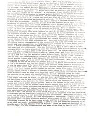 ["The document discusses the lack of adequate medical care for the Indian population in Seminole County, Oklahoma due to a shortage of hospitals, doctors, and nurses. It also provides demographic information about the Indian population in the county and their access to healthcare services. The document highlights the need for a health clinic to address the health problems in the Indian community and improve access to medical services. It also mentions the Shawnee Indian Health Service Unit as a key provider of healthcare services for the Indian population in the area."]