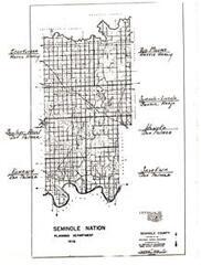 ["The document mentions various locations and individuals in Seminole County, such as Econtuchka, Red Mound, Hattie Honey, Bonnie Harjo, Wewoka, Bowleys Haze, Don Palmer, Konawa, Sasakwa, the Seminole Nation, and the Seminole County Planning Department. It also references Oklahoma Signway and the US Department of Transportation in relation to a project prepared in 1974."]