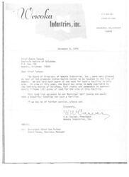 ["Wewoka Industries, Inc. is offering approximately fifteen acres of land to the Seminole Nation of Oklahoma for the construction of an Indian Health Center in Wewoka. The Board of Directors of Wewoka Industries, Inc. is supportive of the proposed health center and believes the location near the Municipal Golf Course would be ideal. They are willing to provide further assistance if needed."]