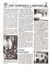 ["The Seminole Indian Nation Day Committee in Wewoka, Oklahoma is planning a spring festival on May 17 and 18, 1974. The festivities include an open house, pow-wow with Plains Indian dances, stick ball game, gospel singing, and Seminole traditional activities. The goal is to instill pride in being a native American and share cultural traditions. The Committee is working with the Oklahoma Bi Centennial Commission to implement proposed programs. Chief Tanyan invites everyone to participate in the event, which is a warm-up for the Seminole Indian Nation Day later in the summer. Display of Seminole arts and crafts, as well as performances by plains Indian and Seminole stomp dancers, will be featured."]