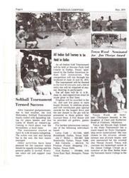 ["An all-Indian golf tournament will be held in Dallas, Texas sponsored by the Dallas American Indian Golf Association in June 1974. Trophies and prizes will be awarded, and a free dinner provided for participants. Tonya Wood, of Seminole/Chickasaw descent, has been nominated for the Jim Thorpe Award and will continue her basketball career in the Junior College Circuit. Other summer activities are also planned. Contact information for further details is provided."]