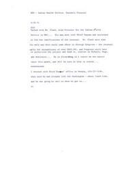 ["The document discusses a proposal for the Indian Health Service in Oklahoma, with potential expenditures of over $600,000. The proposal would require authorization and funding from Congress. The Area Director is forwarding a report on the matter and will keep the recipient posted. Chief Tanyan has left for Washington and will contact the recipient upon arrival."]