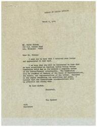 ["The Bureau of Indian Affairs received a letter from Mr. Berry Bishop expressing concerns about Indian affairs. They informed him about the establishment of an American Indian Policy Review Commission and enclosed a report on its activities and goals. The Commission is composed of Members of the House of Representatives, the Senate, and tribal representatives. The Bureau believes that the Commission's recommendations will be effective."]