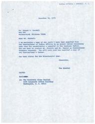["The letter is a response to Mr. Ernest L. Kendall's proposal for a memorial to the American Indian in Weatherford, Oklahoma. The Commissioner of Indian Affairs suggests contacting specific individuals for assistance in funding and planning the project. Additionally, information is provided about art exhibits, video tapes, and literature and oratory initiatives related to Native American culture. The letter expresses interest in Kendall's proposal and promises to follow up with more information."]