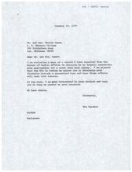 ["The document is a series of letters regarding Mr. George Lance's application for a grant from the Bureau of Indian Affairs for his project, I. T. Western Village. The Bureau is assisting Mr. Lance in obtaining financing through a guaranteed loan and is trying to help him secure the grant. The Speaker of the House of Representatives is showing interest in the project and is urging the Bureau to approve the grant application. Mr. Lance's project involves manufacturing leather goods and creating a village."]