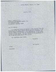 ["The document includes correspondence between Dr. Jimmy Martin and various government officials regarding Indian Health. Dr. Martin suggested reimbursement for local health facilities for care rendered to Indian patients to avoid long distances to IHS facilities. The Indian Health Service responded, stating that limited resources only allow payment for emergency situations, but a new outpatient health center in Holdenville will improve access to health care for Indian people. The Speaker and Congressman Meeds expressed support for passing the Indian Health Improvement Act to address these issues."]