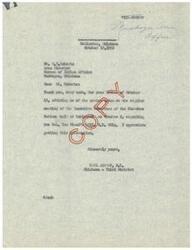 ["The document consists of correspondence between Mr. W.O. Roberts, Area Director of the Bureau of Indian Affairs, and Congressman Carl Albert regarding tribal recommendations and requests for support of various bills. Additionally, there is a letter from Mr. and Mrs. Sam Tekoblee requesting assistance to build a new house due to their old and dilapidated living conditions."]
