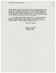 ["Senator Mike Monroney is being praised for his influence and ability to advocate for the democratic rights of the Choctaw people. The author, Principal Chief Harry J. W. Belvin of the Choctaw Nation, promises to fight against injustice if discrimination occurs, emphasizing his commitment to his people."]