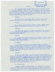 ["The Pittsburg County Choctaw Council is petitioning for the privilege of selecting a Chief by popular ballot instead of political appointment. They also request that the selection process be extended to conform to the Department of the Interior's election methods. If appointment is deemed necessary, they oppose appointing anyone who is not a recognized Choctaw by blood or a resident of the Choctaw Nation. They also hope to eliminate the need for electing or appointing a Principal Chief after 1956 to reduce expenses."]
