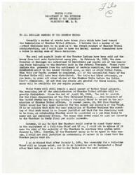 ["The document discusses the termination of Choctaw Tribal Affairs and the distribution of funds to tribal members. It mentions the hiring of attorneys to press claims before the Indian Claims Commission and the potential appointment of a Principal Chief. It also discusses the possibility of continuing to employ a full-time Chief until January 1, 1954, but ultimately states that a full-time Chief will no longer be necessary after that date."]