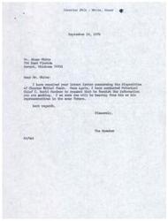 ["Abner White has written to the Interior/BIA and Principal Chief C. David Gardner concerning the disposition of Choctaw tribal funds. The Speaker has contacted Chief Gardner to request information and is waiting for a response. Abner White is concerned about the distribution of the trust fund and how it can benefit the Choctaw tribe. There is a sense of urgency in addressing the needs of the tribe, particularly in providing housing and support for orphan children."]