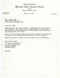 ["The Principal Chief of the Choctaw Nation, C. David Gardner, formed a Tribal Advisory Council to involve tribal members in government affairs. The Council consists of officers from each County Council within the Choctaw Nation and aims to reflect the views of the majority of tribal members. The Council has already made decisions on burial expenses, settlement claims, and land purchases. Chief Gardner presented certificates to the Council members and emphasized the importance of clear communication and expectations within the tribal government."]