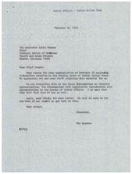 ["The Seminole Nation of Oklahoma is requesting increased funding for the Indian Action Team Program of the Bureau of Indian Affairs. They believe that the program is successful and vital for economic development and training within tribal communities. They have sent a letter to the Speaker of the House and the Chairman of the Subcommittee on Interior Appropriations to bring attention to the issue and request their support in securing more funding for the program."]