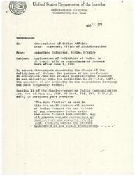 ["The memo discusses the ambiguity in the definition of \"Indian\" for the purpose of employment preference, specifically regarding descendants of members born after June 1, 1934. The author argues that only descendants who were residing on an Indian reservation on that date can be considered preference eligibles, based on the legislative history and intent of the Wheeler-Howard Act. This interpretation aims to prevent a proliferation of preference eligibility over time and ensure that the definition is consistent with the Act's goals."]