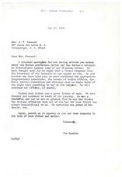 ["The document addresses concerns about the discrimination against some Oklahoma tribes by the Bureau of Indian Affairs in terms of Indian preference. The writer expresses condolences for the passing of the recipient's father, who was a friend and supporter of the writer. The writer seeks help in addressing the discriminatory actions against the tribes and highlights the importance of Indian rights and recognition in employment."]