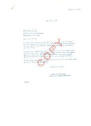 ["The letter from Carl Albert, M.C. to Honorable  Paul Pitts, Principal Chief of the Osage Tribe of Indians, acknowledges receipt of a resolution from the Osage Tribal Council expressing satisfaction with their current organization and requesting no changes be made. Albert assures that he will consider this request if any changes are proposed in the future."]