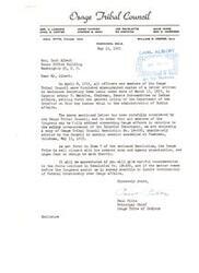 ["The Osage Tribal Council is writing to Honorable  Carl Albert to express Carl Albert their support for the current Area and Agency organization and to request his assistance in ensuring continuation of Federal trusteeship over Osage affairs. They have carefully considered a letter from the Department of the Interior and have unanimously adopted a resolution in response. They are asking for support from Congress Carl Albert on this matter."]