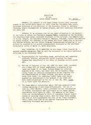 ["The Osage Tribal Council has resolved to inform various government officials about the responsibilities and financial arrangements relating to the Osage Tribe, specifically regarding roads, education, health services, and mineral resources. They emphasize the importance of continued federal supervision of Osage trusts until mineral resources are fully utilized."]