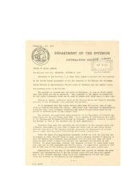 ["The Department of the Interior has signed a contract to purchase 300,000 acres of coal and asphalt lands from the Choctaw and Chickasaw Indian Nations in Oklahoma for $8.5 million. The lands contain high-grade bituminous coal and a large amount of coal reserves. The contract is subject to ratification by the Nations and Congress, and approval would end a 45-year federal trusteeship over the lands. The lands were originally reserved in 1902 but were never sold until now. The purchase price is considered full compensation for the Nations' interest in the properties."]