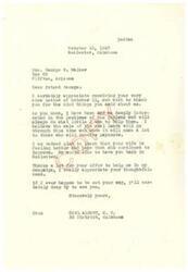 ["The document is a letter between two friends, Carl Albert and George Walker, discussing the sale of coal lands for the benefit of Native Americans. George thanks Carl for his efforts in helping the Indians and offers support for Carl's campaigns. They also discuss personal matters and express a desire to meet in person. The tone of the letter is friendly and appreciative."]