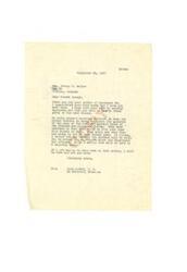 ["George W. Walker, from Clifton, Arizona, writes to Congressman Carl Albert from Oklahoma inquiring about the sale of coal and asphalt lands to the Choctaw and Chickasaw Tribes. He expresses concern about when the money will be received and asks for more information on the matter. Walker also sends greetings to Albert and his family and expresses admiration for his work in Congress. Albert responds, thanking Walker for his letter and stating that there is still no definite timeline for the sale of the lands. He assures Walker that he will keep him updated on any developments."]